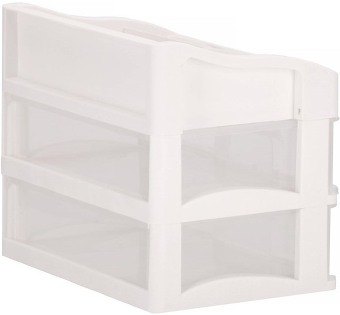 Organizer na kosmetyki Springos HA1090 mleczny 34 x 30 x 25 cm (5907719433905) - obraz 4
