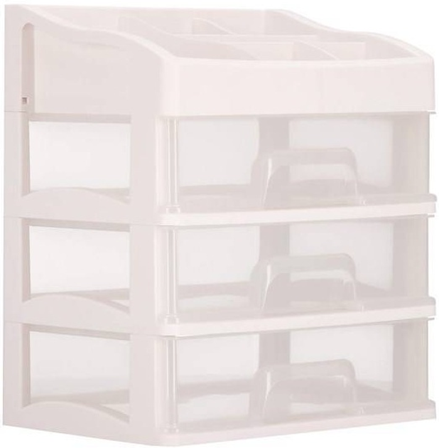 Organizer na kosmetyki Springos HA1091 mleczny 31 x 26.5 x 19.5 cm (5907719433912) - obraz 1