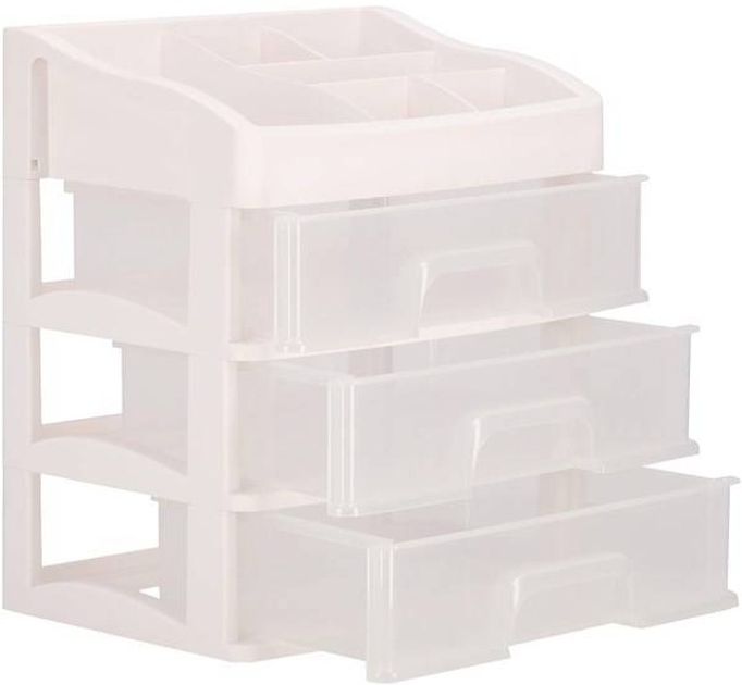 Organizer na kosmetyki Springos HA1091 mleczny 31 x 26.5 x 19.5 cm (5907719433912) - obraz 5