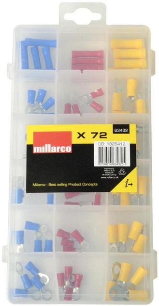 Набір електричних з'єднувачів Millarco Work It 72 шт 63432 (5708614634325) - зображення 1
