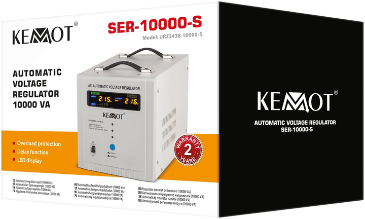Автоматичний стабілізатор напруги Kemot SER-10000-S 10000VA 8% (5901890115896) - зображення 5