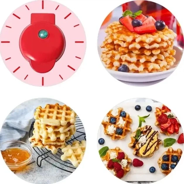 Электрическая мини вафельница Waffle Maker XL-287 с антипригарным покрытием - изображение 7