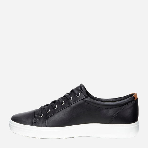 Чоловічі кеди низькі ECCO Soft 7 43000401001 47 Чорні (737431921795) - зображення 3