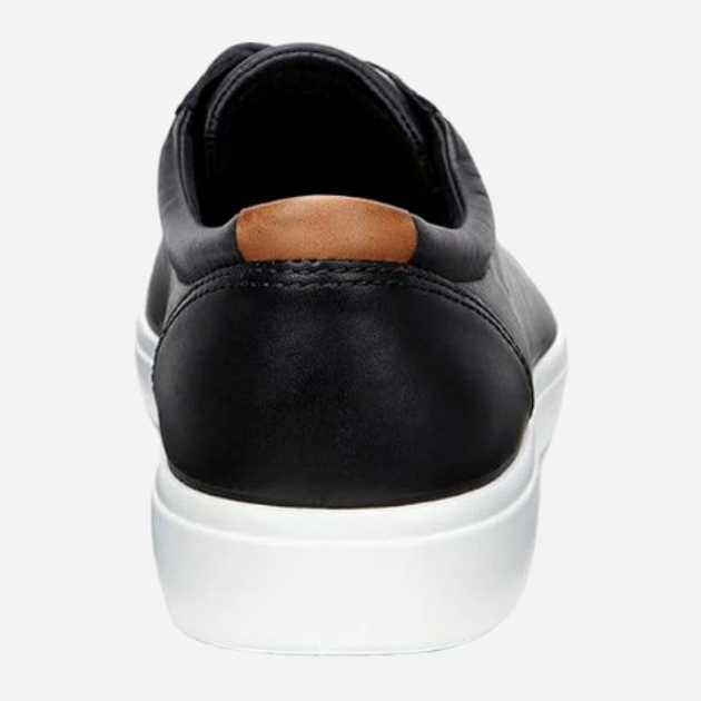 Sneakersy męskie skórzane ECCO Soft 7 M 43000401001 48 31.5 cm Czarne (809702499798) - obraz 6