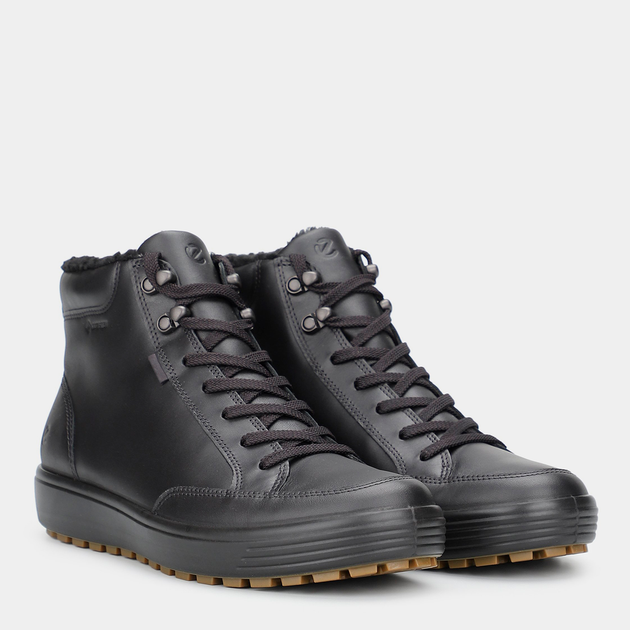 Sneakersy męskie skórzane za kostkę ECCO Soft 7 Tred M 45076401001 48 31.5 cm Czarne (194891609654) - obraz 2