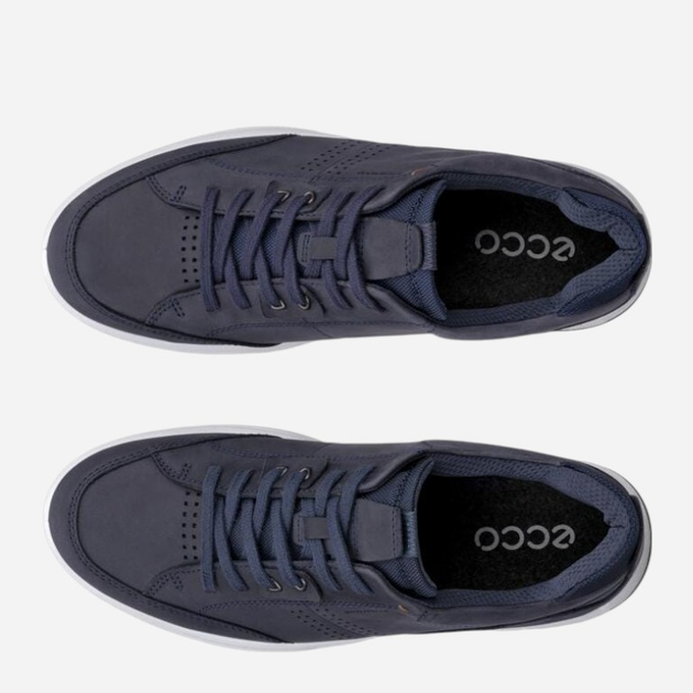 Sneakersy męskie skórzane ECCO Byway 2.0 52280450595 41 26.8 cm Granatowe (194891759151) - obraz 5