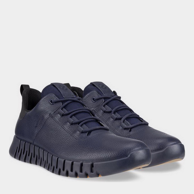 Sneakersy męskie skórzane ECCO Gruuv M 52522401303 48 31.5 cm Granatowe (194891314213) - obraz 2
