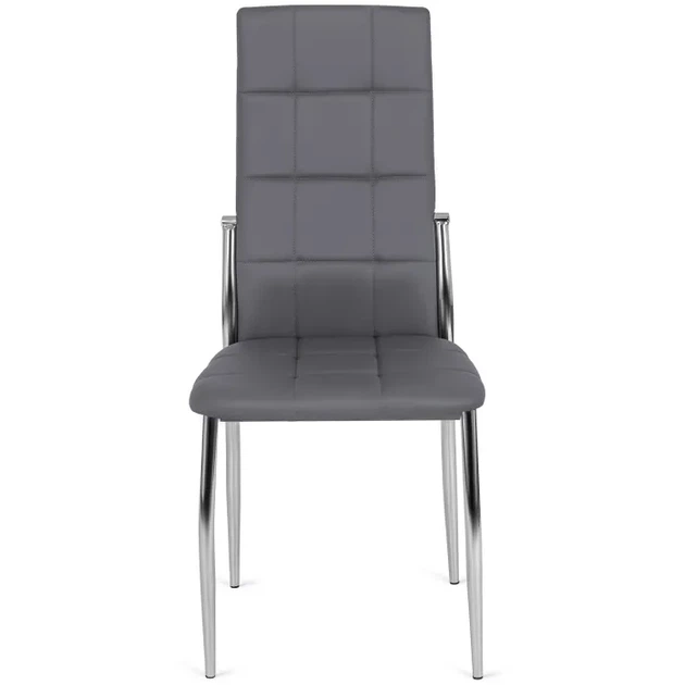 Стул кухонный MEBEL ELITE MOLLY, серый / экокожа ME.MOLLY/P/CH/E/K - изображение 2