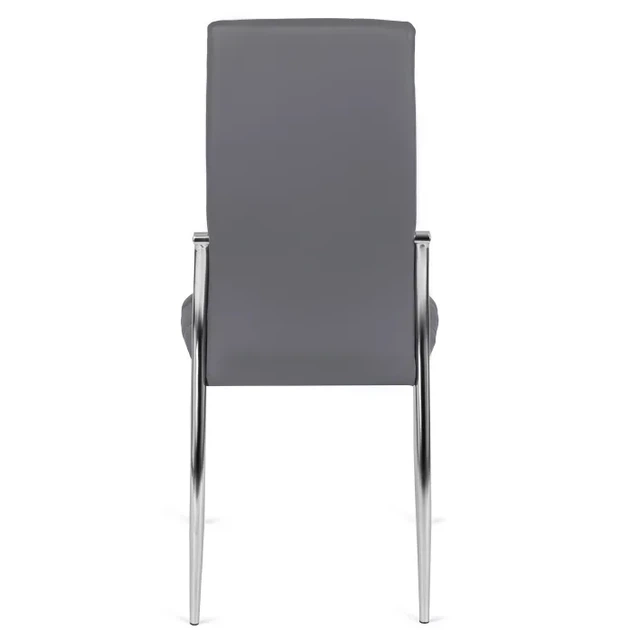 Стул кухонный MEBEL ELITE MOLLY, серый / экокожа ME.MOLLY/P/CH/E/K - изображение 4