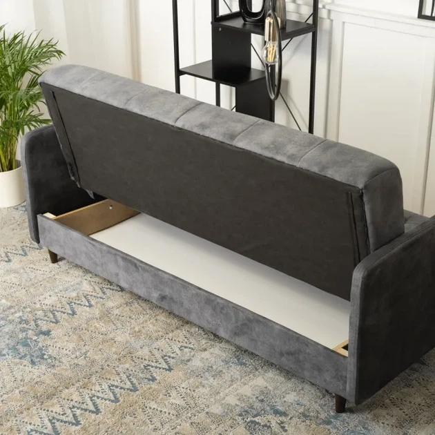 Набір з 2х диванів розкладних MEBEL ELITE TIVOLI 198 см Сірий / велюр PPHUE.MATTEO/SALLY9/Z2/WER - зображення 6