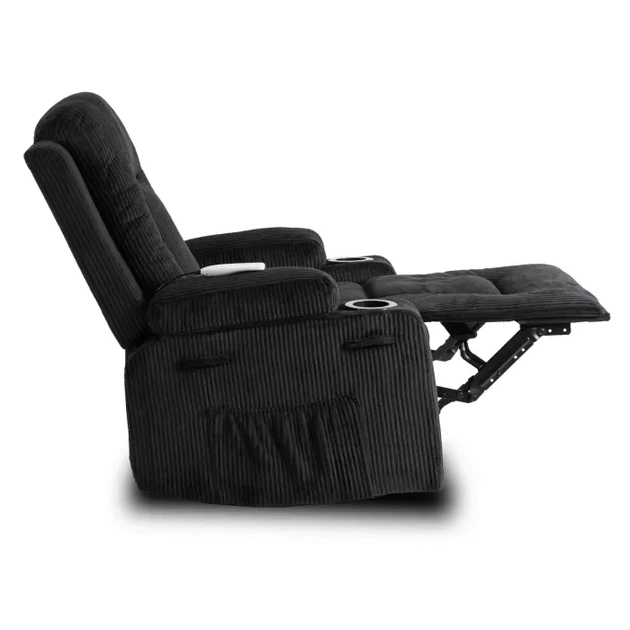 Масажне крісло розкладне MEBEL ELITE BOX Чорний / вельвет ME.BOX2/CZ/SZTR/FW - зображення 8