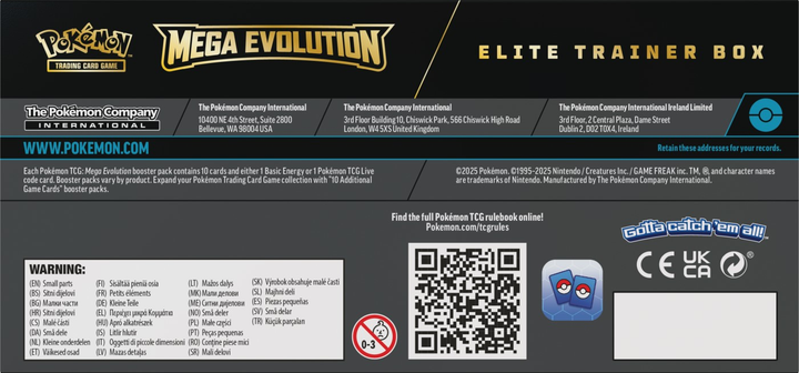 Dodatek Pokémon TCG: Mega Evolution - Elite Trainer Box - Lucario 1 szt (0196214129160) - obraz 9