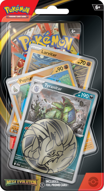 Доповнення Pokémon TCG: Mega Evolution - Premium Checklane Blister - Tyranitar/Meowscarada 12 шт (0196214115446) - зображення 3