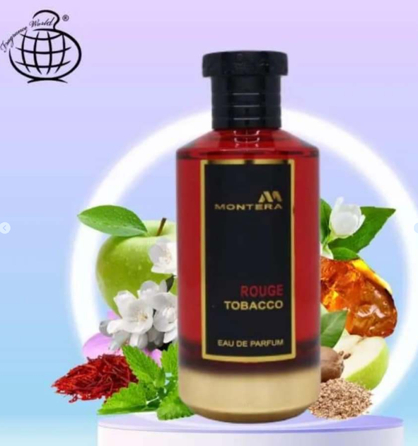 Fragrance World Montera Rouge Tobacco Eau de Parfum Парфюмированная вода унисекс, 100 мл - изображение 4