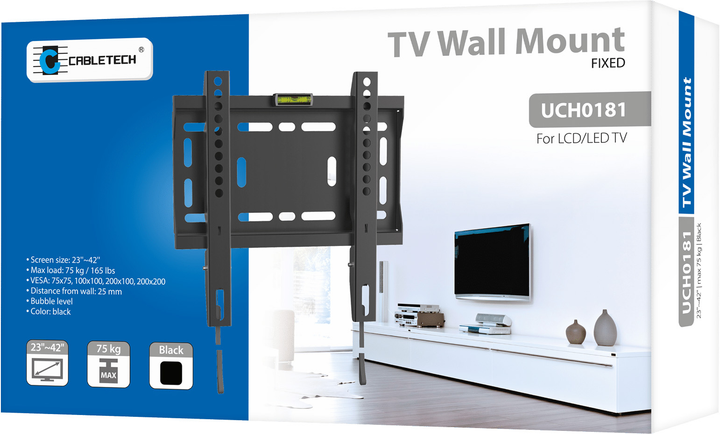 Настінне кріплення Cabletech UCH0181 23" - 42" (5901890007467) - зображення 6