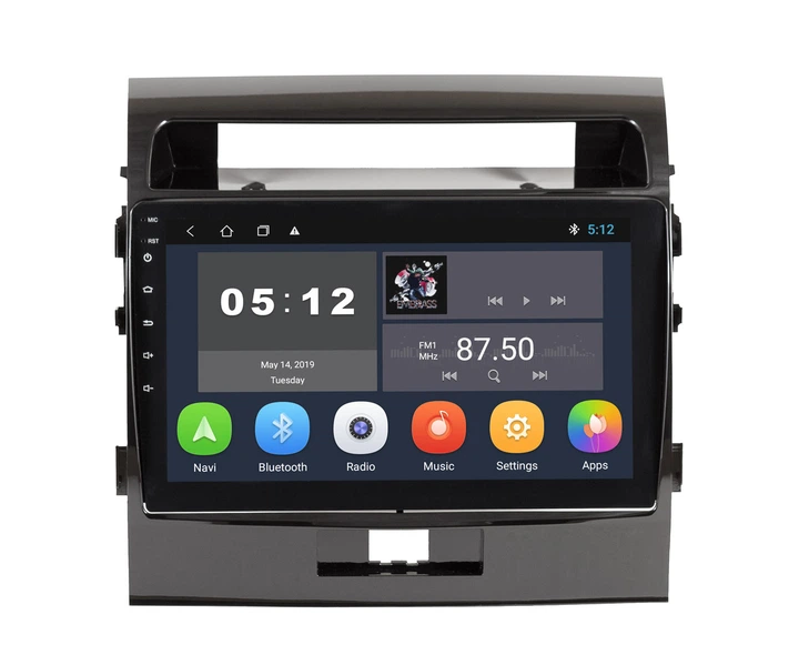 Штатна автомагнітола з навігацією Gps для автомобілів Toyota Land Cruiser 200 2008 2015 10 дюймів Android 10.1 - зображення 3