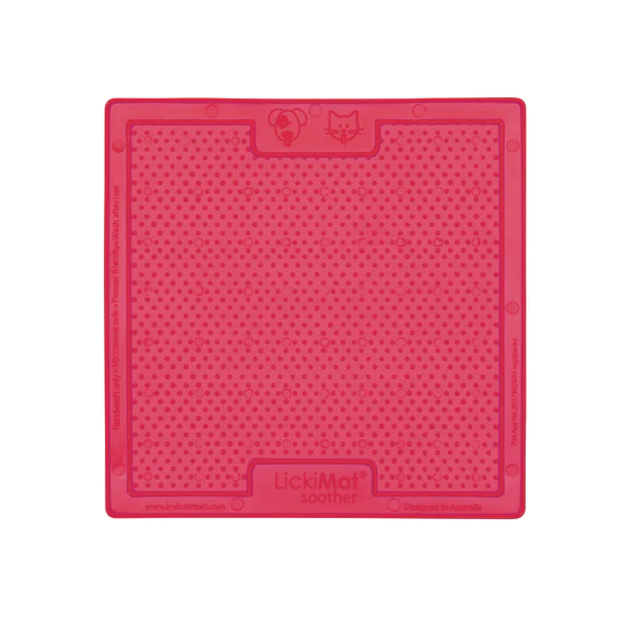 Килимок антистрес для вилизування для собак LickiMat Soother Pink мʼяка основа (LM9002PK-DR) - зображення 2