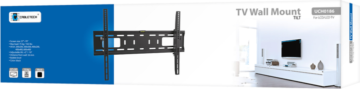 Uchwyt ścienny Cabletech UCH0186 37" - 70" (5901890007511) - obraz 2