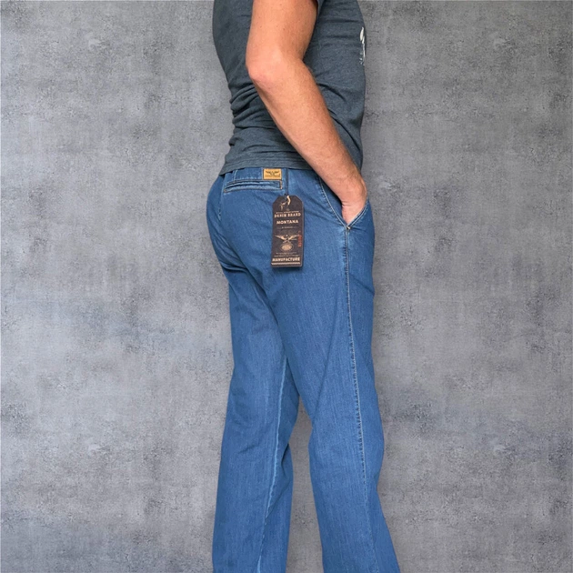 Джинси-брюки Montana Chino GRANADA 02 (літо) 34-34 синій - зображення 6