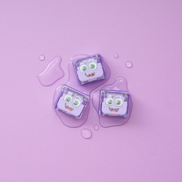 Kostki sensoryczne świecące w wodzie Glo Pals Light Up Cubes Lumi Fioletowe (0850016823106) - obraz 4