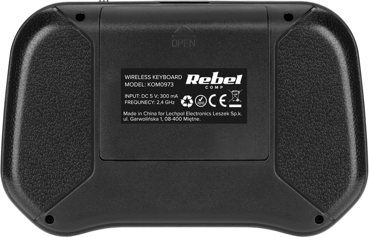 Klawiatura bezprzewodowa Rebel Mini Q5 Smart TV BOX Wireless Black (5901890036382) - obraz 4