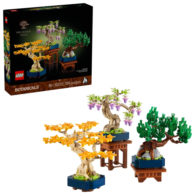 Zestaw klocków LEGO Botanicals Małe drzewka Bonsai 709 elementów (10373) - obraz 2