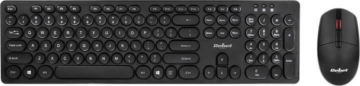 Zestaw bezprzewodowy Rebel WS400 Wireless Black (5901890118149) - obraz 1