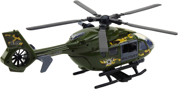 Іграшка LEAN Toys Військовий вертоліт з гаком і носилками а також зі світлом і звуками 1:12 21466 (5905991038627) - зображення 4