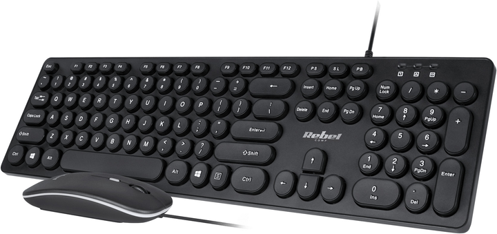 Комплект дротовий Rebel WDS200 USB Black (5901890118163) - зображення 2