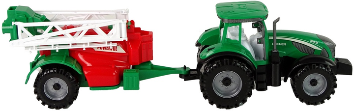 Zabawka LEAN Toys Ciągnik rolniczy z opryskiwaczem z napędem frykcyjnym Zielono-czerwony 14839 (5905515353045) - obraz 6