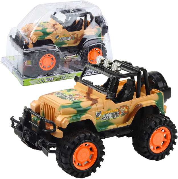 Іграшка LEAN Toys Великий військовий позашляховик Бежевий 24786 (5905991058366) - зображення 2