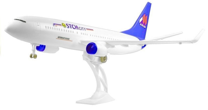 Zabawka LEAN Toys Samolot pasażerski ze światłami i dźwiękami 3437 (5905991032069) - obraz 3