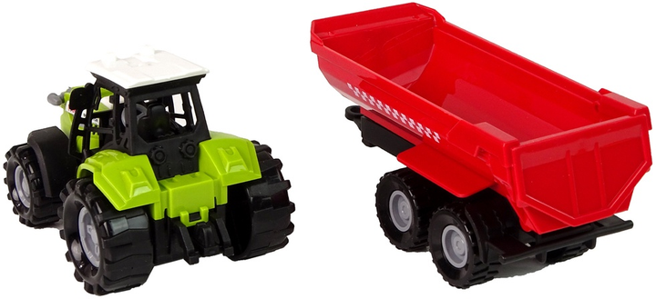 Zabawka LEAN Toys Traktor z przyczepką i z dźwiękiem Zielony 11109 (5905515354035) - obraz 5