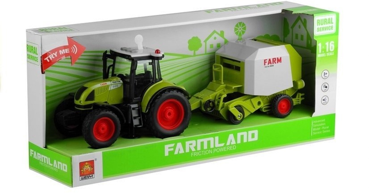Іграшка LEAN Toys Трактор з пресом для пресування сіна зі звуком 375 см 3572 (5902808156727) - зображення 1