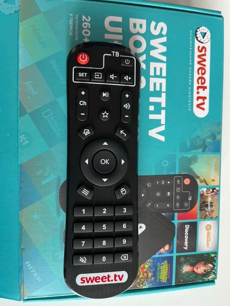 SWEET.TV BOX 2 Android Медіаплеєр Ultra HD + 3 місяці тарифу L