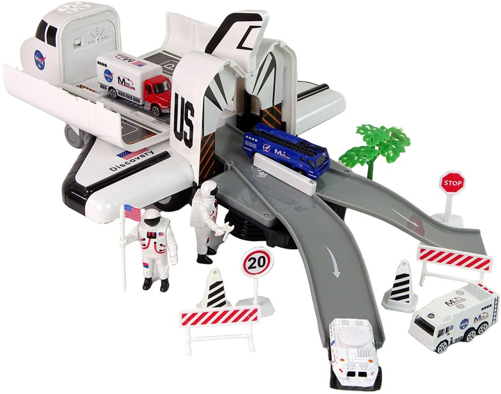 Набір LEAN Toys Космічний корабель з транспортними засобами та аксесуарами 13288 (5905323214903) - зображення 4