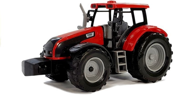 Zestaw zabawek LEAN Toys Traktor z przyczepką zgrabiarką i cysterną Czerwony 5851 (5905323219304) - obraz 3