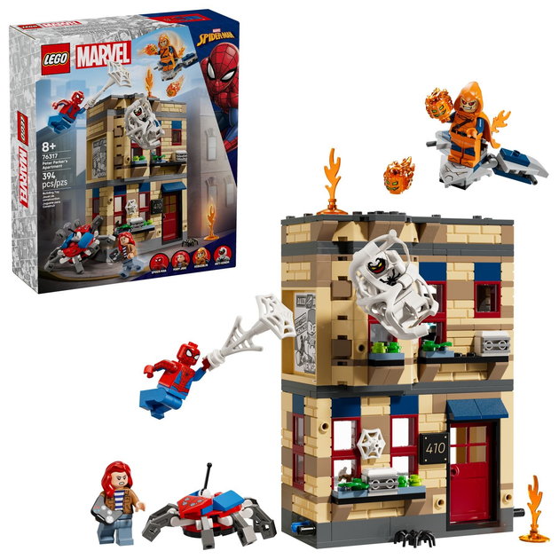 Zestaw klocków LEGO Super Heroes Mieszkanie Petera Parkera 394 elementy (76317) - obraz 3