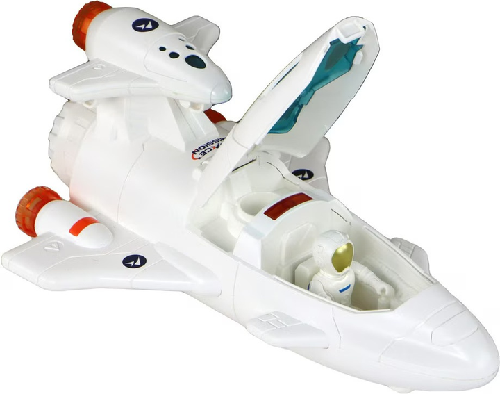 Zestaw zabawek LEAN Toys Misja kosmiczna Rakieta + Kosmonauta + Dron + Ramię mechaniczne 16572 (5905884450819) - obraz 3