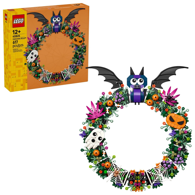 Zestaw klocków LEGO Wieniec na Halloween 617 elementów (40825) - obraz 2