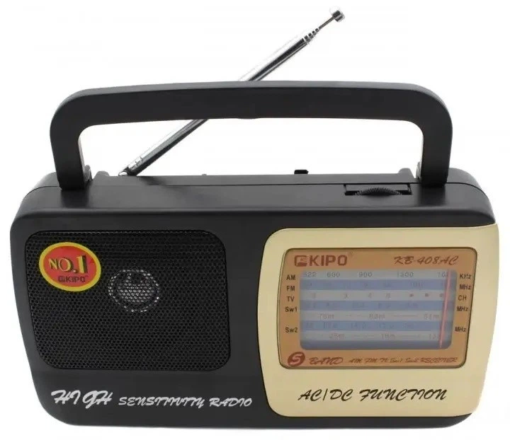 Радіоприймач Kipo KB-408 AC потужний радіо FM c usb 530-1600KH живлення від батареї R20 або від мережі Black (KB408ACBRDPRM) TIN66 - Фото 1 Радіоприймач Kipo KB-408 AC потужний радіо FM c usb 530-1600KH живлення від батареї R20 або від мережі Black (KB408ACBRDPRM) TIN66 - изображение 1