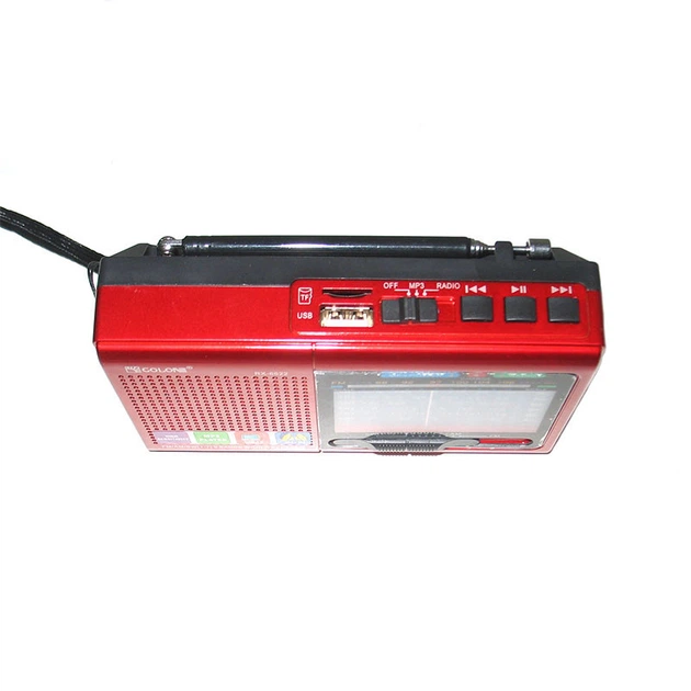Портативна колонка радіо Golon RX 6622 Red - зображення 3