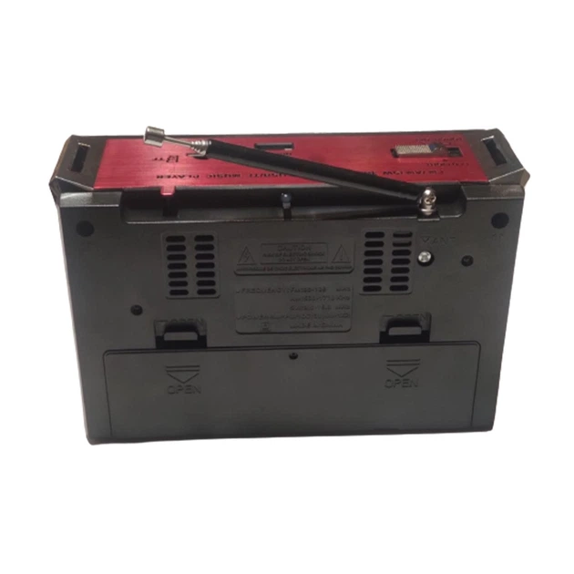 Радіоприймач Golon RX-381 з вбудованим акумулятором, зчитувач MP3-TF/USB, LED ліхтар Red - Фото 5 Радіоприймач Golon RX-381 з вбудованим акумулятором, зчитувач MP3-TF/USB, LED ліхтар Red - изображение 5