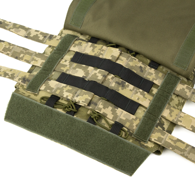 Плитоноска Dozen Modular Plate Carrier Fastex - L3 "Pixel MM14" (під бронеплити 25 * 30 см) - изображение 7