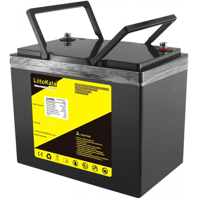 Аккумуляторная батарея LiitoKala 12V 90Ah LiFePO4 90 А/час 12В - изображение 1