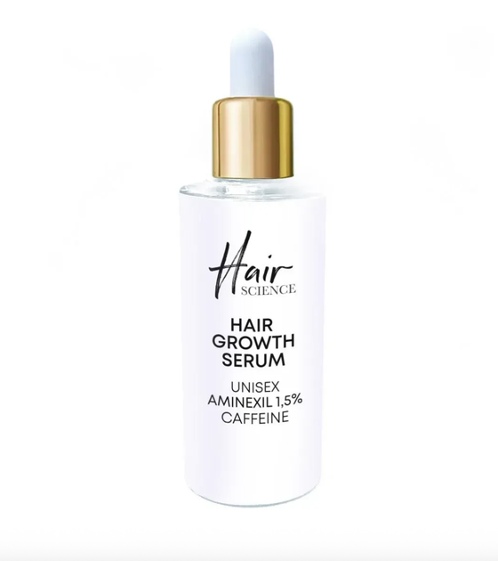Сироватка проти випадіння Hair Science Hair Growth Serum Unisex Aminexil 1,5% + сaffeine амінексил + кофеїн 50 мл - зображення 2