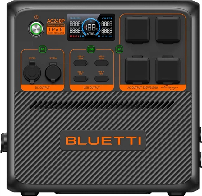 Зарядна станція Bluetti AC240P IP65 / 2400 Вт / 1843 Вт⋅год / LiFePO4 - изображение 2