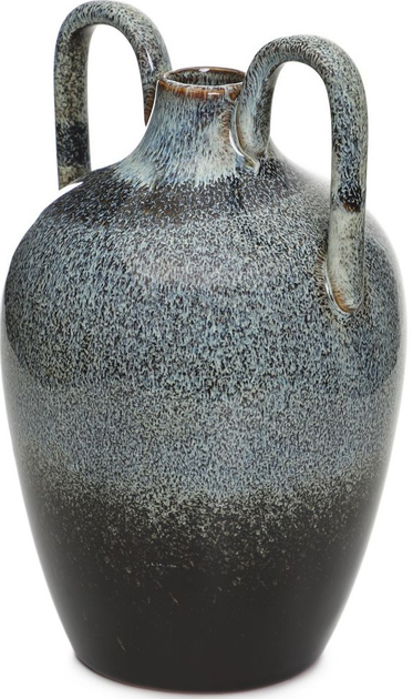 Wazon Homla LAVE ceramiczny z uszami granatowy 12x12x20 cm (5904183885339) - obraz 1