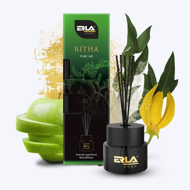 Dyfuzor z pałeczkami zapachowymi Erla Home Ritha PURE AIR 100 ml (5906534019967) - obraz 3