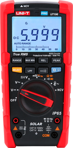 Мультиметр універсальний UNI-T UT196 (MIE0468) - зображення 1